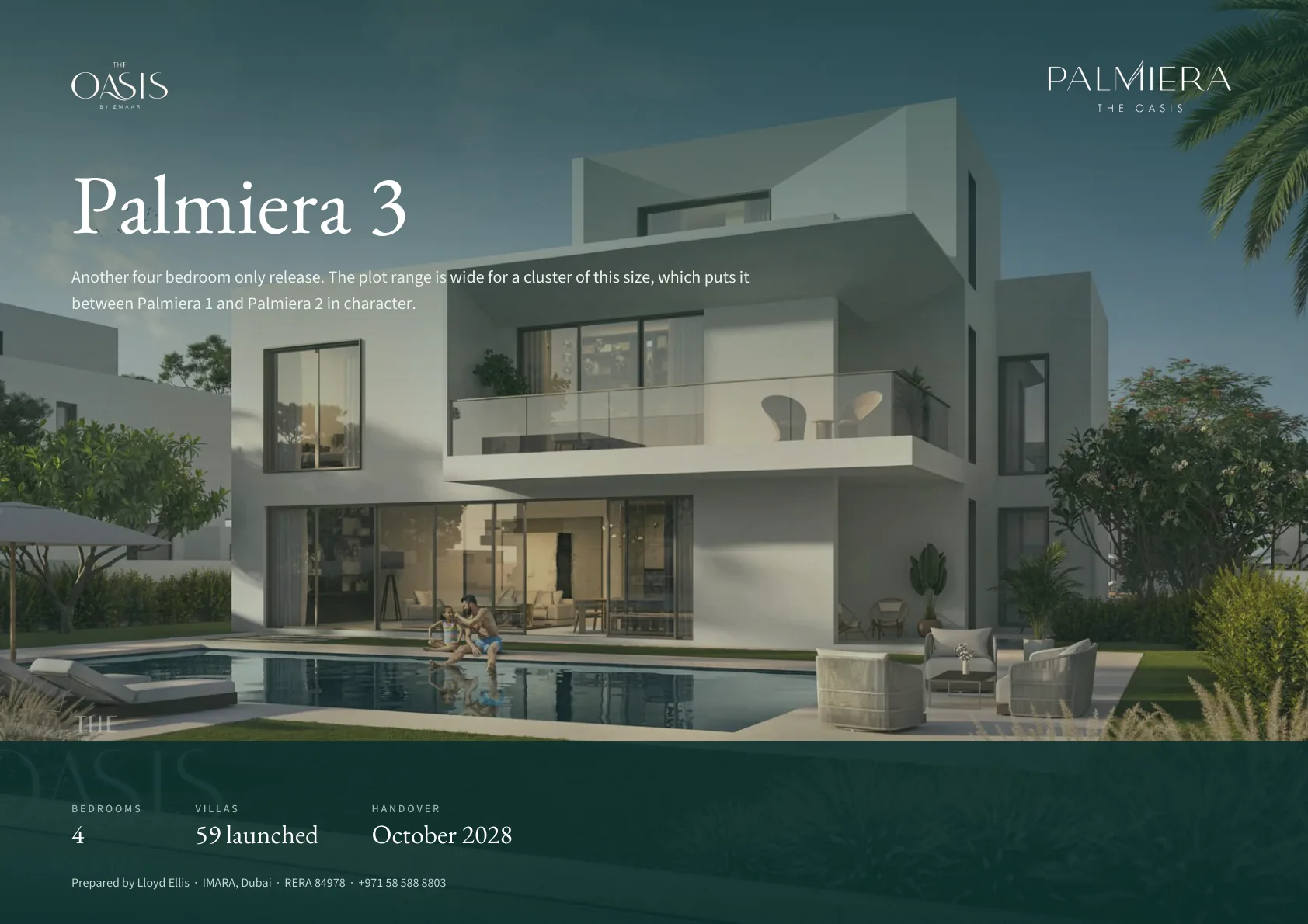 Palmiera 3 brochure cover