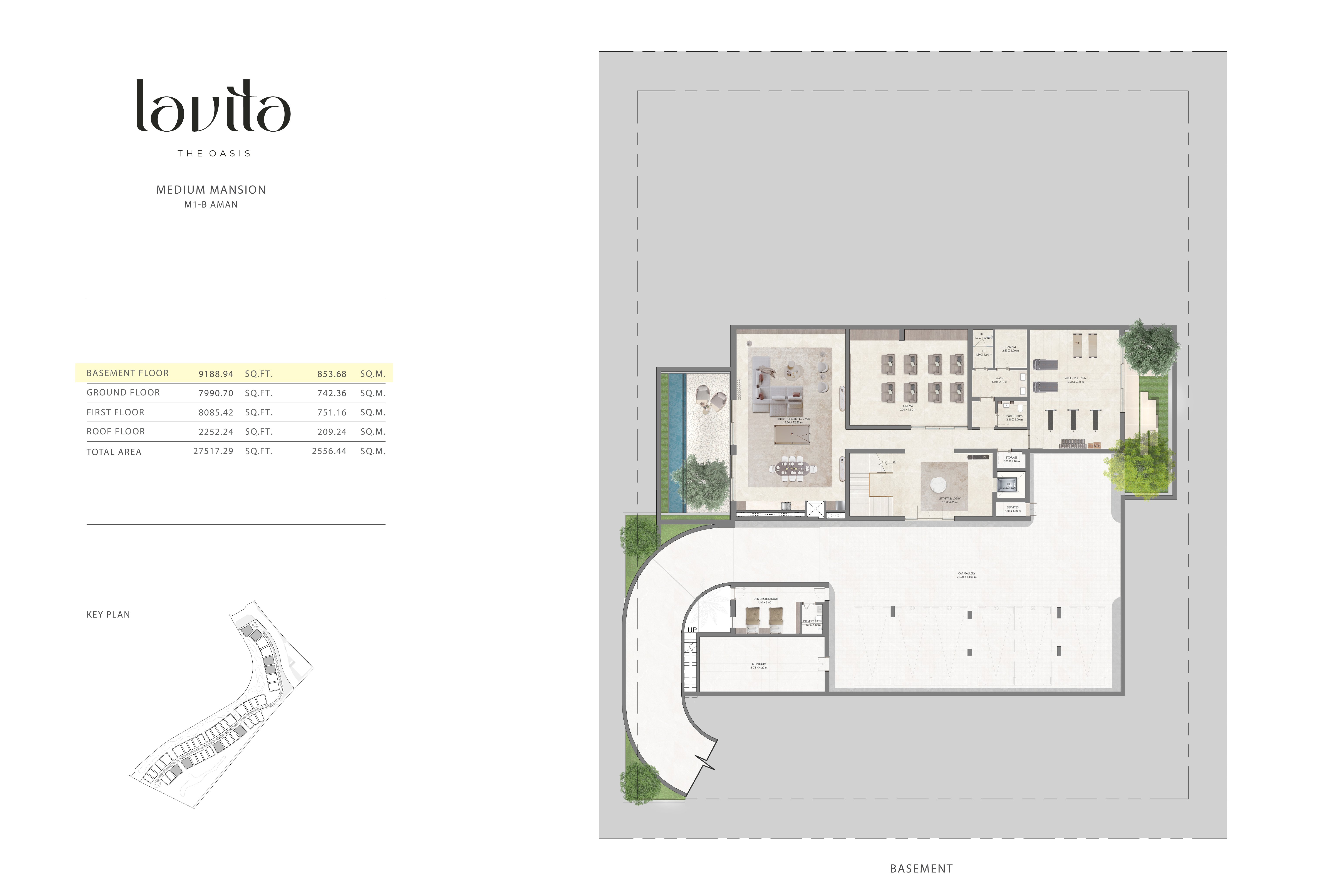 Lavita Aman (M1-B) floor plan — Basement