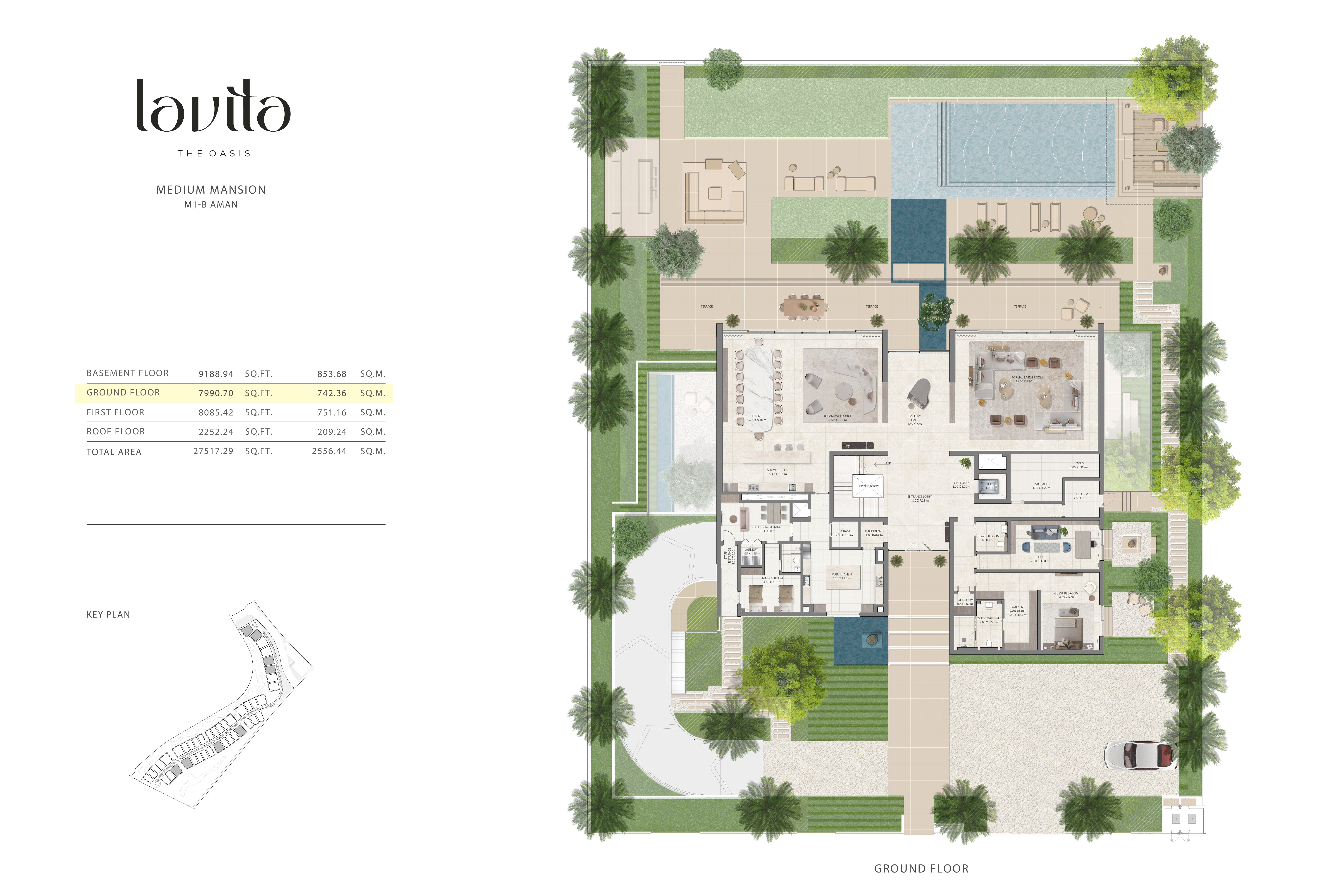 Lavita Aman (M1-B) floor plan — Ground floor