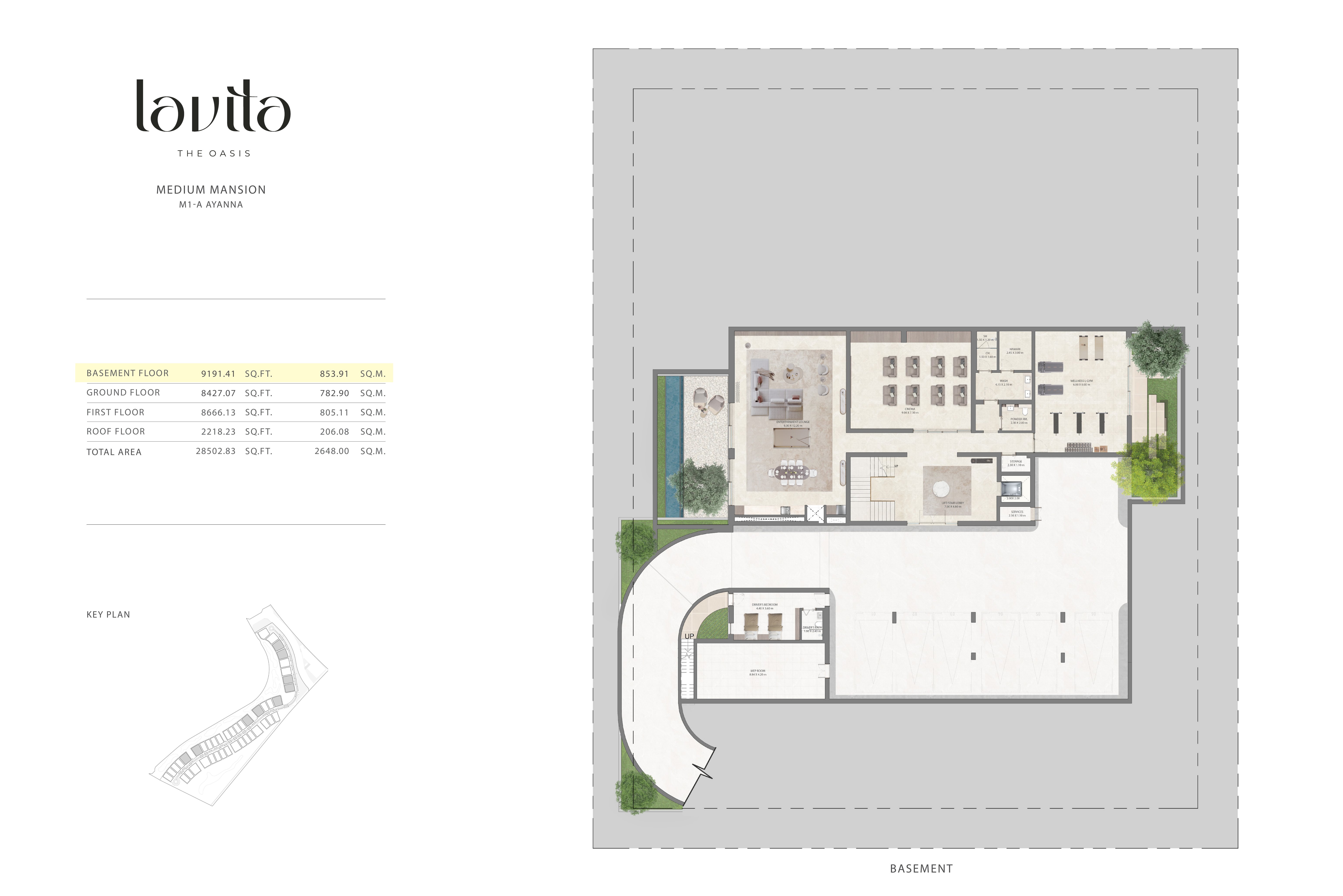 Lavita Ayanna (M1-A) floor plan — Basement