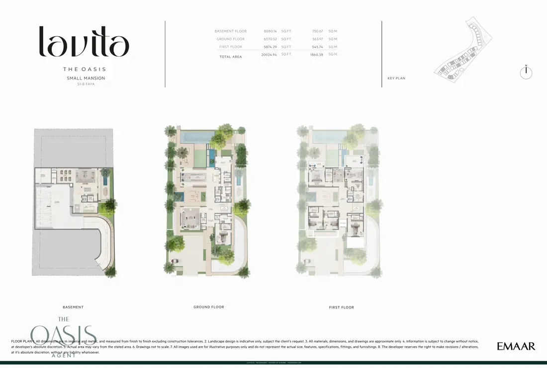 Lavita Signature S1-B Faya floor plan, All floors, new release, The Oasis by Emaar