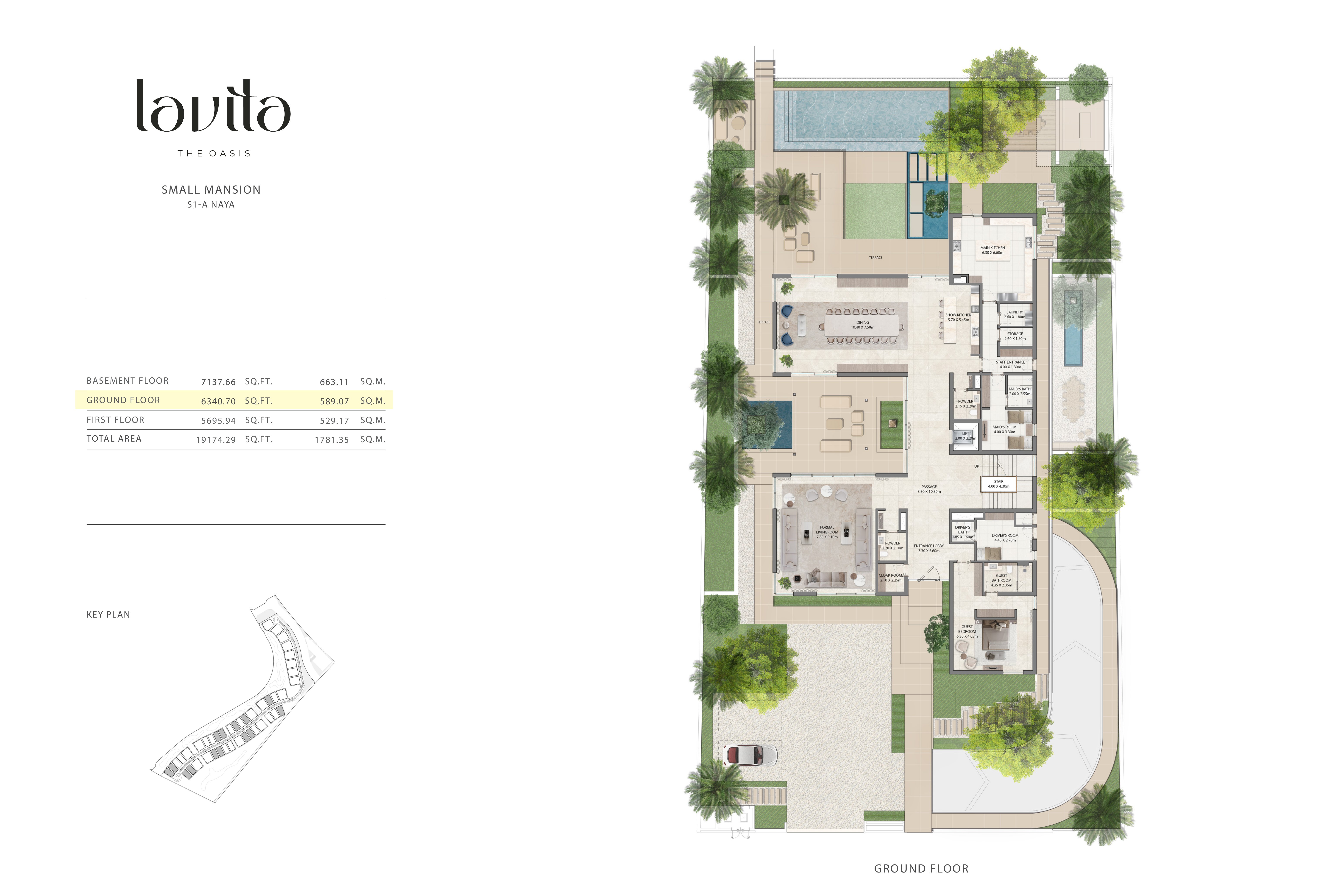 Lavita Signature S1-A Naya floor plan — Ground floor