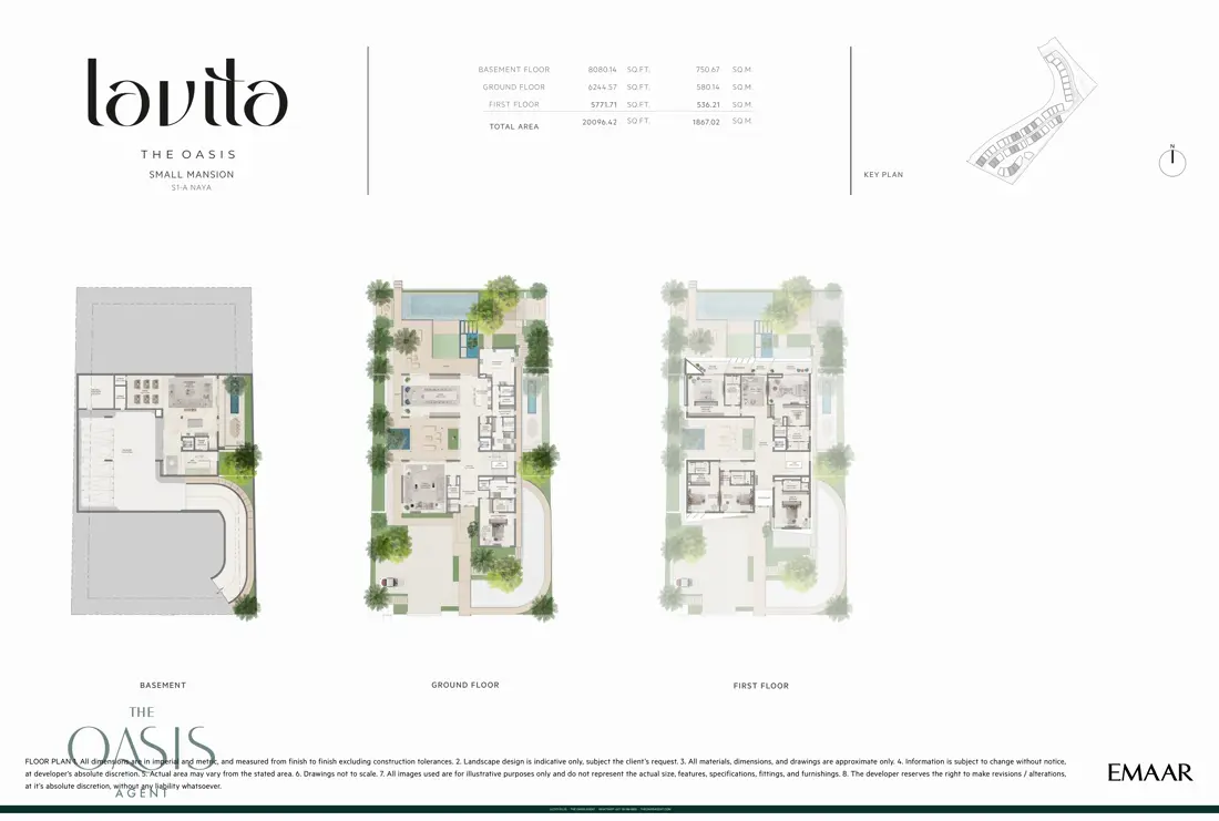 Lavita Signature S1-A Naya floor plan, All floors, new release, The Oasis by Emaar