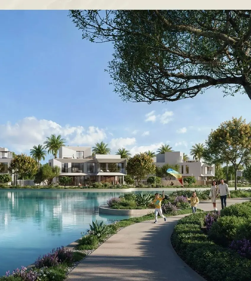 Marèva lagoon and landscaped walking path