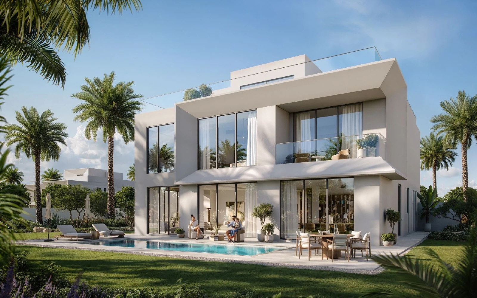 Modern villa with private pool in Mareva at The Oasis