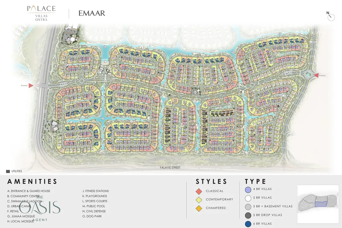 Palace Villas Ostra cluster masterplan